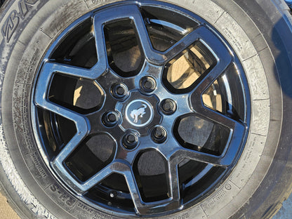 18" Ford Bronco wheels rims tires black 95213 Ranger 2023 2024 2025 2026