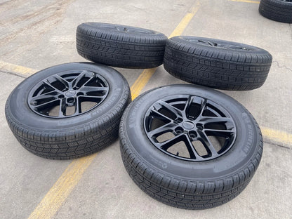 18" Jeep Grand Cherokee L OEM wheels rims 9286 Durango black 2023 2024 2025 NEW
