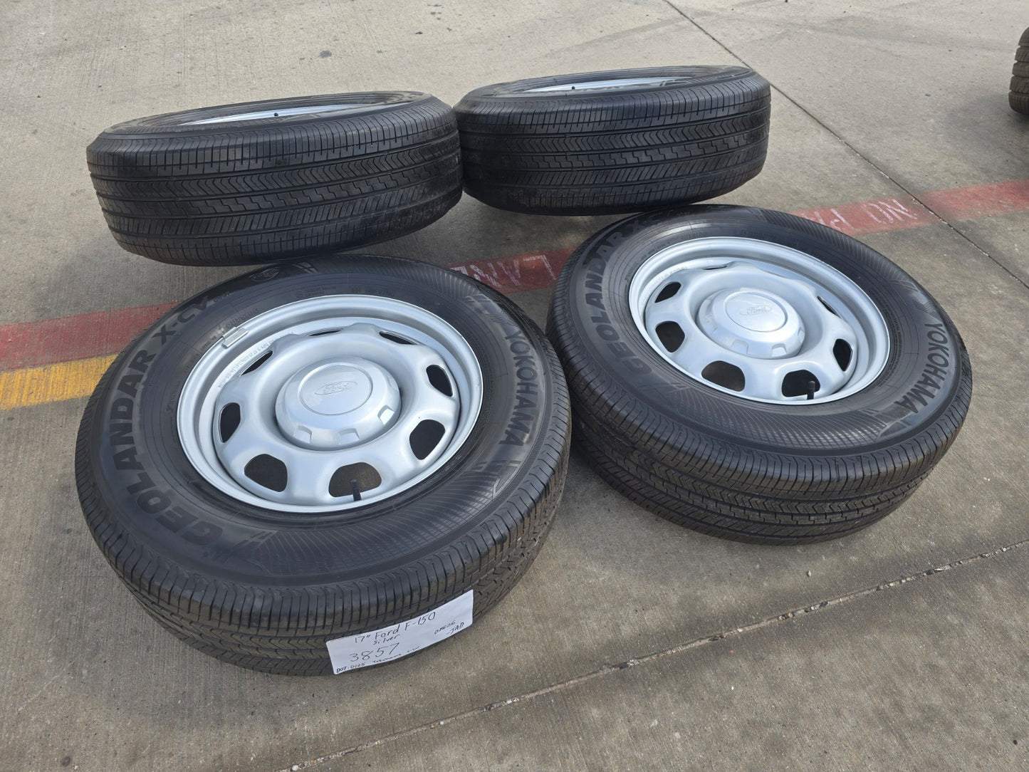 17" Ford F-150 OEM rims wheels 3857 steel 2025 2026 YOKOHAMA NEW SMOKIN DEAL