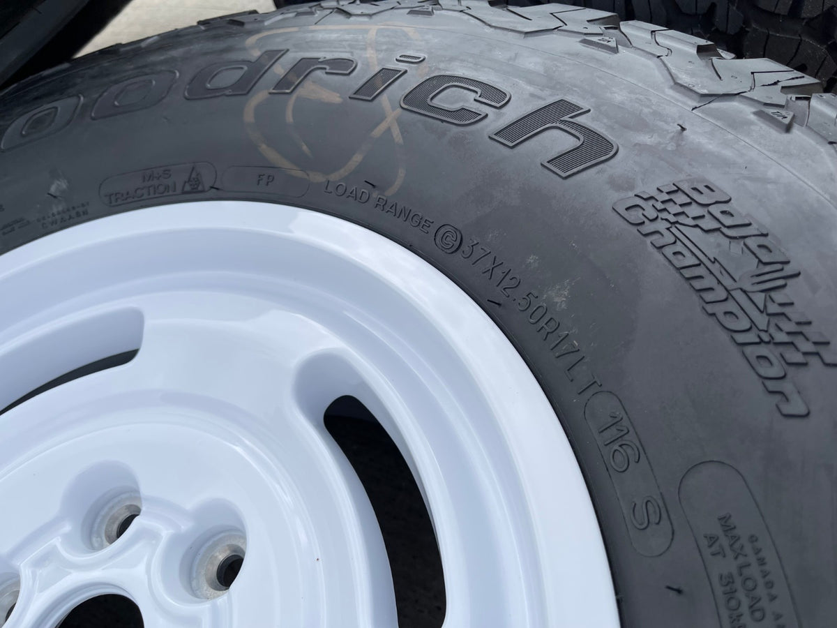 17" Ford Bronco HERITAGE SASQUATCH OEM 10463 wheels rims white 37" BFG NEW