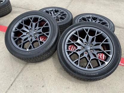 21" Jeep Grand Cherokee L OEM wheels rims 9291 Durango tires SET CONTINENTAL