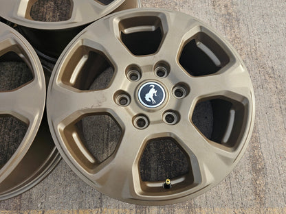 (5) 17" Ford Bronco wheels rims 10384 OEM Ranger BRONZE 2024 2025 2026 2027 NEW
