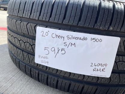 20" Chevy Silverado 1500 Tahoe OEM 5915 5916 wheels rims PIRELLI SET