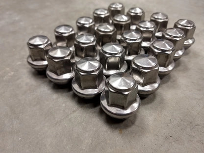 (20) 14x1.5 OEM Ford lug nuts polished Mustang OE 2015-2026
