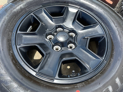 17" Jeep Wrangler Rubicon OEM 9260 wheels rims Gladiator tires BFG A/T NEW