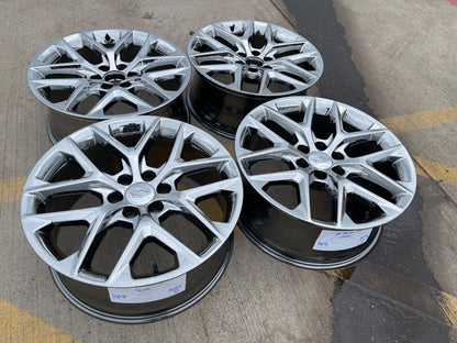 22" GMC Yukon Sierra DENALI OEM 14078 wheels rims CHROME 2025 2026 2027 SET NEW