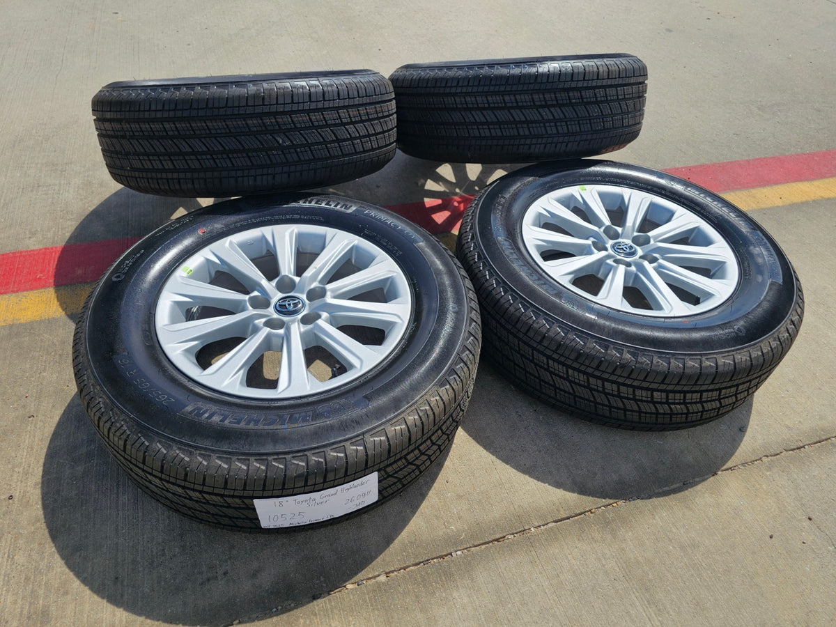18" Toyota Grand Highlander OEM 10525 wheels rims Lexus TX350 SET MICHELIN NEW