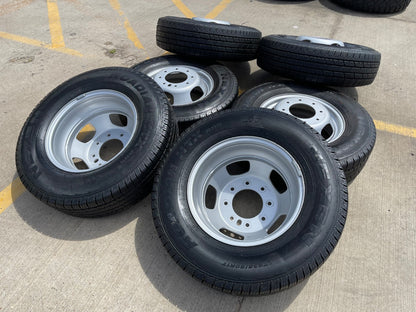 17" Dodge Ram 3500 Dually 8x200 wheels rims 2703 2704 OEM NEXEN tires