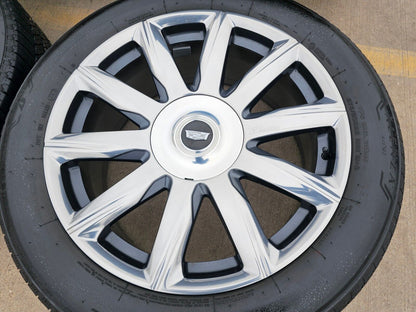 22" Cadillac Escalade Platinum OEM ORIGINAL 95078 wheels rims 2023 2024 2025