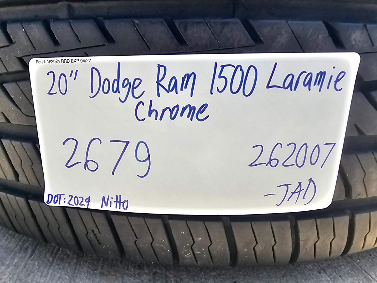 20" Dodge Ram 1500 OEM Laramie CHROME wheels rims RIM# 2679 FITS 2019-2027