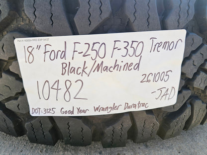 18" Ford F-250 F-350 OEM TREMOR rims wheels 10482 tires SET GOODYEAR DURATRAC AT