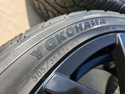24x9.5 DUB Royalty Black wheels rims tires 6x5.5 6x135 RAM Chevy Tacoma