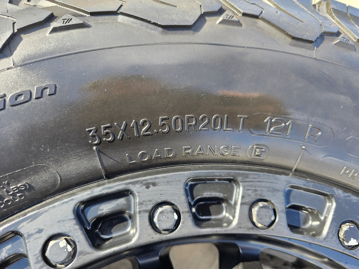 20" FUEL D633 Zephyr GMC Sierra Chevy Silverado 2500 3500 wheels rims 8x180 BFG