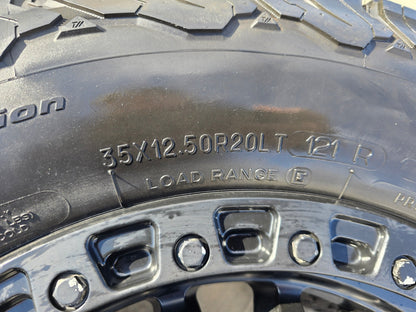 20" FUEL D633 Zephyr GMC Sierra Chevy Silverado 2500 3500 wheels rims 8x180 BFG