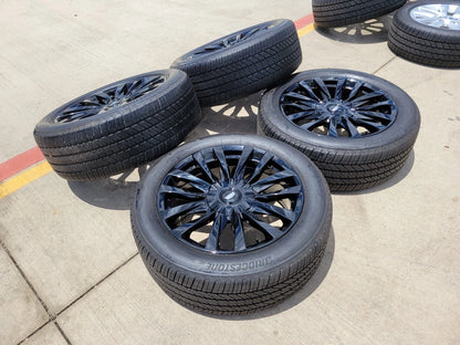 22" Cadillac Escalade OEM Black wheels rims 4873 95026 tires NEW