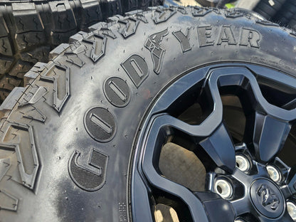 18" Dodge Ram 1500 TRX RHO Black OEM 66002 wheels rims TERRITORY M/T 35"