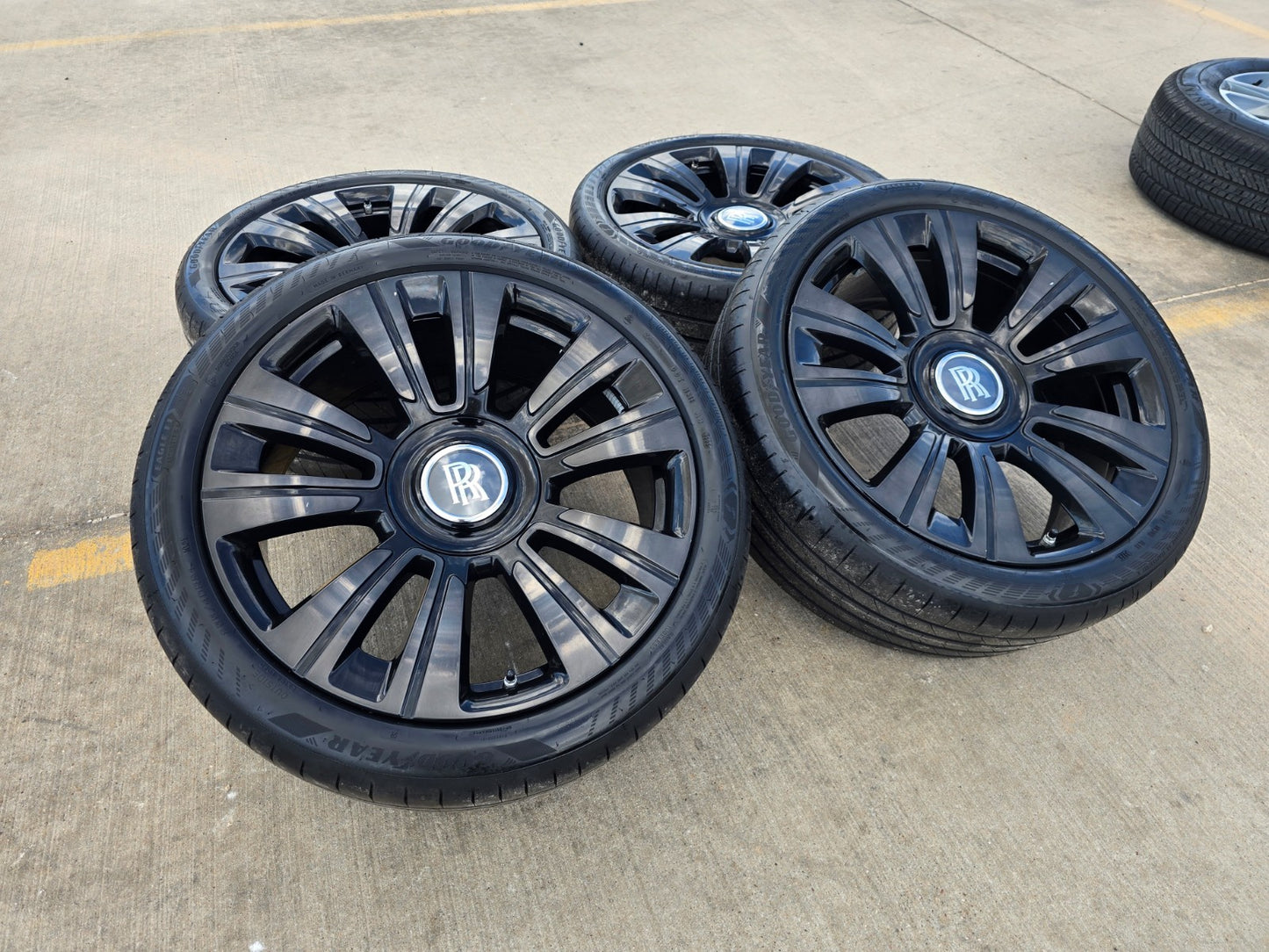 21" Rolls Royce Wraith Ghost Dawn SHADOW OEM black wheels rims 5x120 tires