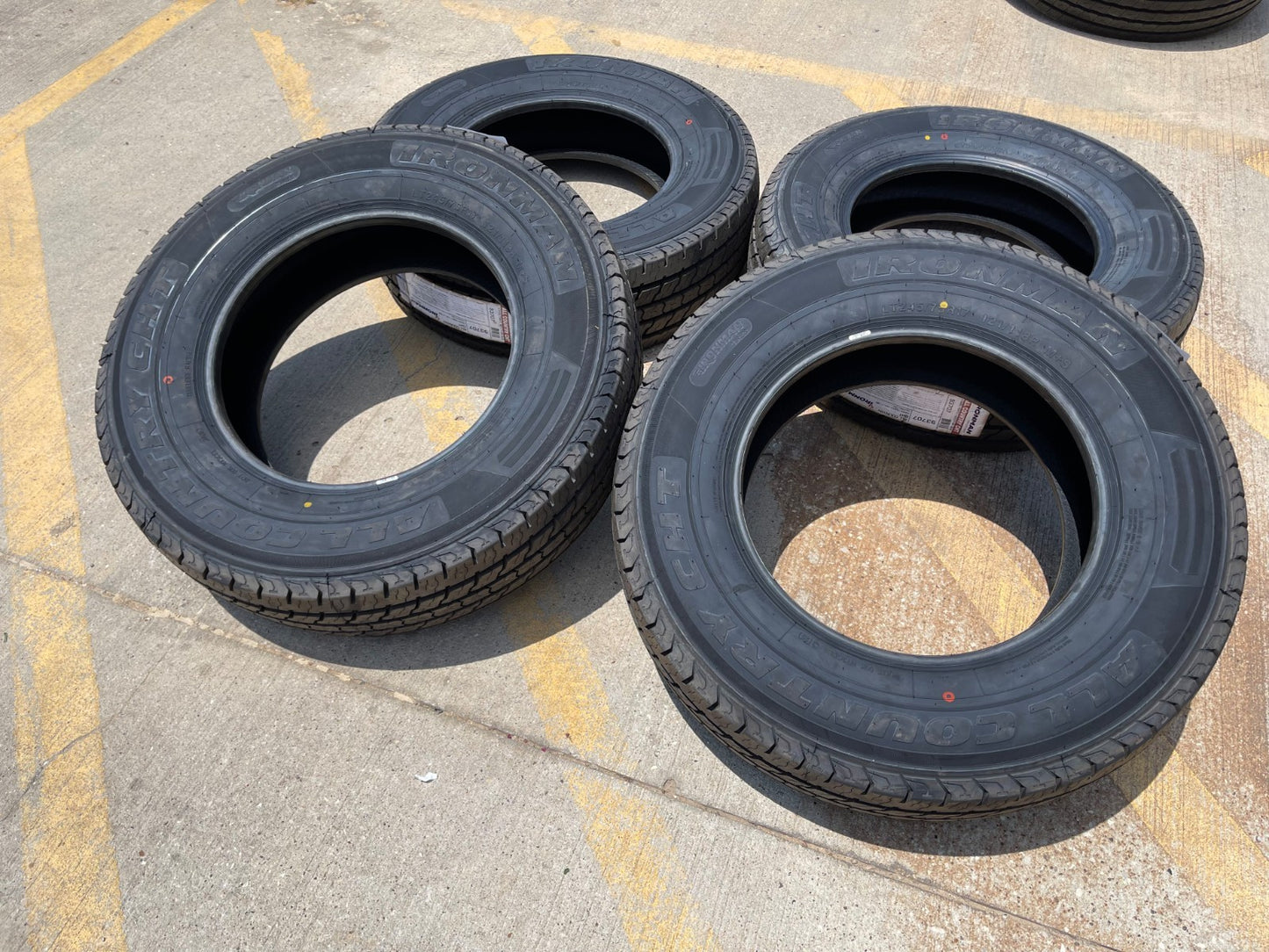 (4) 245/75/17 Ironman All Country CHT tires 245/75/17 M+S LT 10 ply LRE NEW