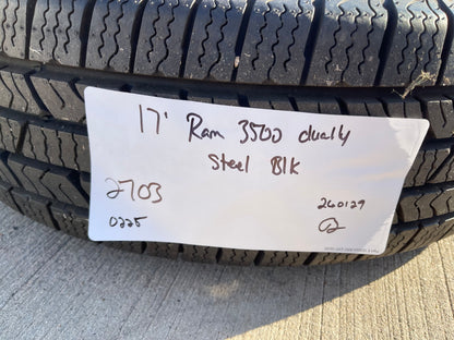 17" Dodge Ram 3500 Dually 8x200 wheel rim 2703 2704 OEM 2023 2024 2025 2026 NEW