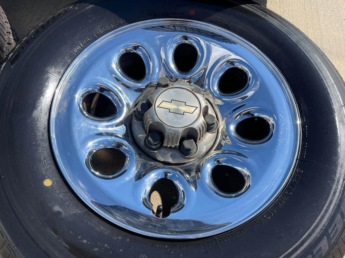 17" Chevy Tahoe Silverado Suburban Z71 OEM 5223 8069 wheels rims SET BRIDGESTONE