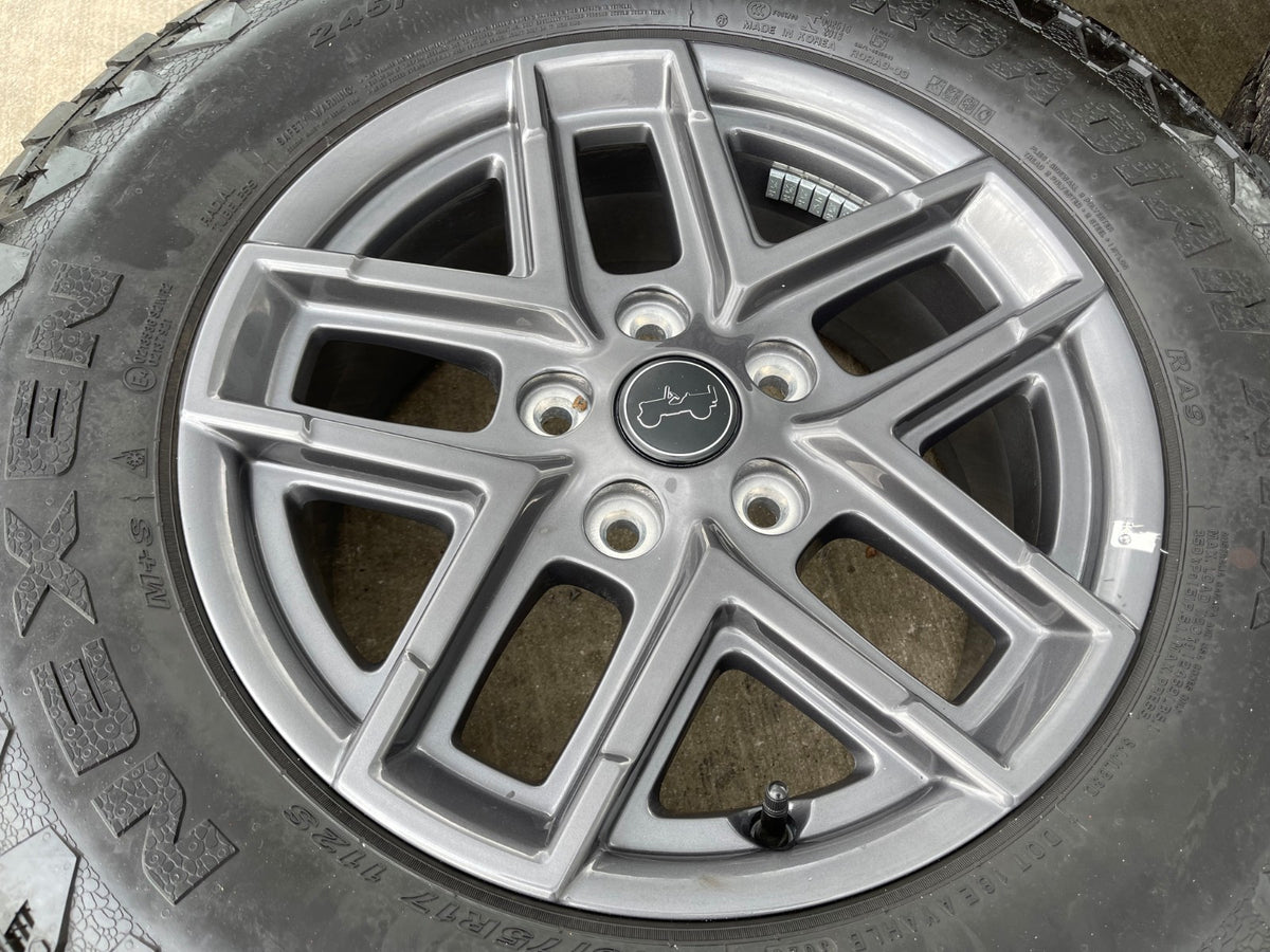 17" Jeep Wrangler Rubicon OEM wheels rims 9324 Gladiator 2025 2026 SET NEXEN NEW