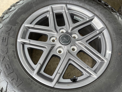17" Jeep Wrangler Rubicon OEM wheels rims 9324 Gladiator 2025 2026 SET NEXEN NEW