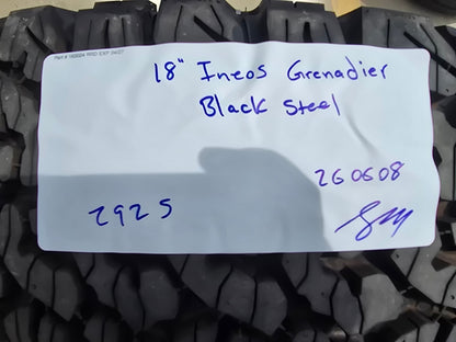 NEW 18" INEOS Grenadier OEM (1) steel wheel rim tire BFG KO2 A/T FITS 2022-2027