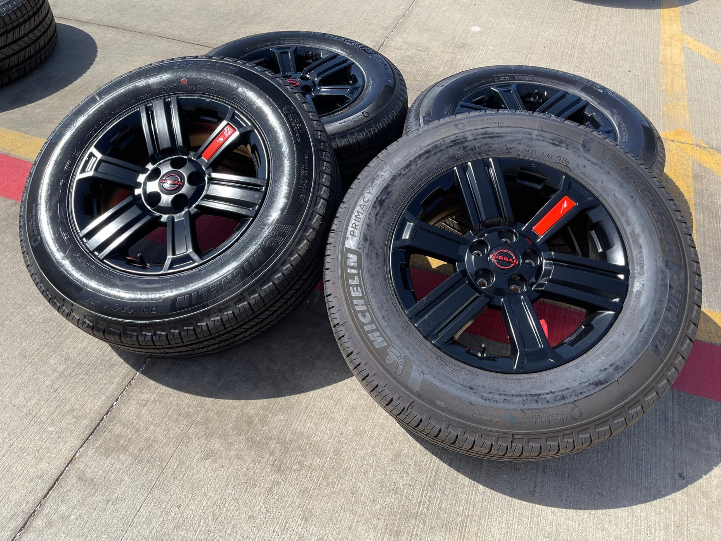 17" Nissan Rogue OEM Rock Creek wheels rims SET Pathfinder Murano MICHELIN NEW