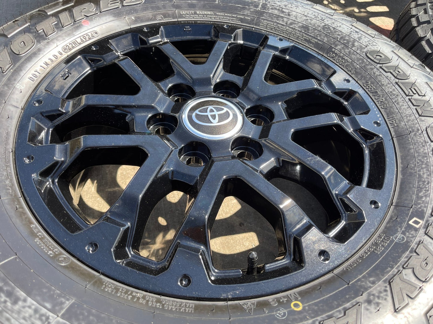 18" Toyota Tundra TRD OEM black wheels rims 75273 Sequoia 2024 2025 TOYO AT3 NEW