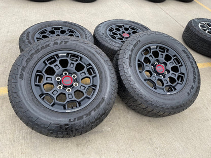 18" Toyota Tundra TRD BBS FORGED OEM black 95458 wheels rims Sequoia FALKEN NEW