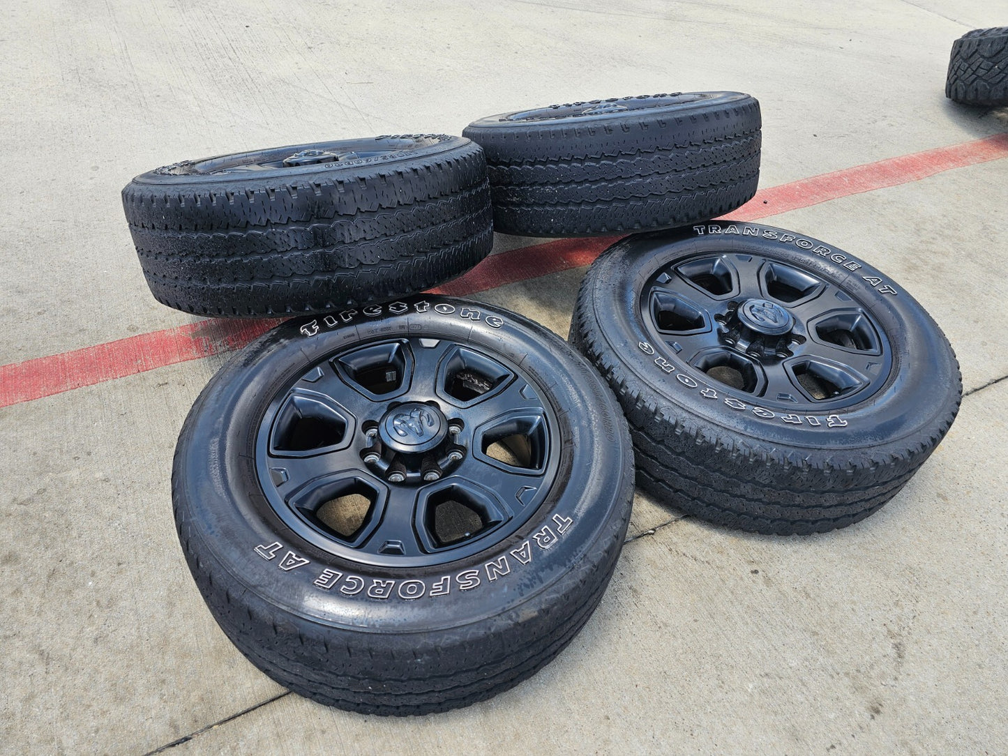 20" Dodge Ram 2500 3500 OEM 2477 black wheels rims tires