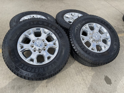 18" Ram 2500 3500 Laramie Power Wagon OEM wheels rims 2693 tires FIRESTONE A/T2