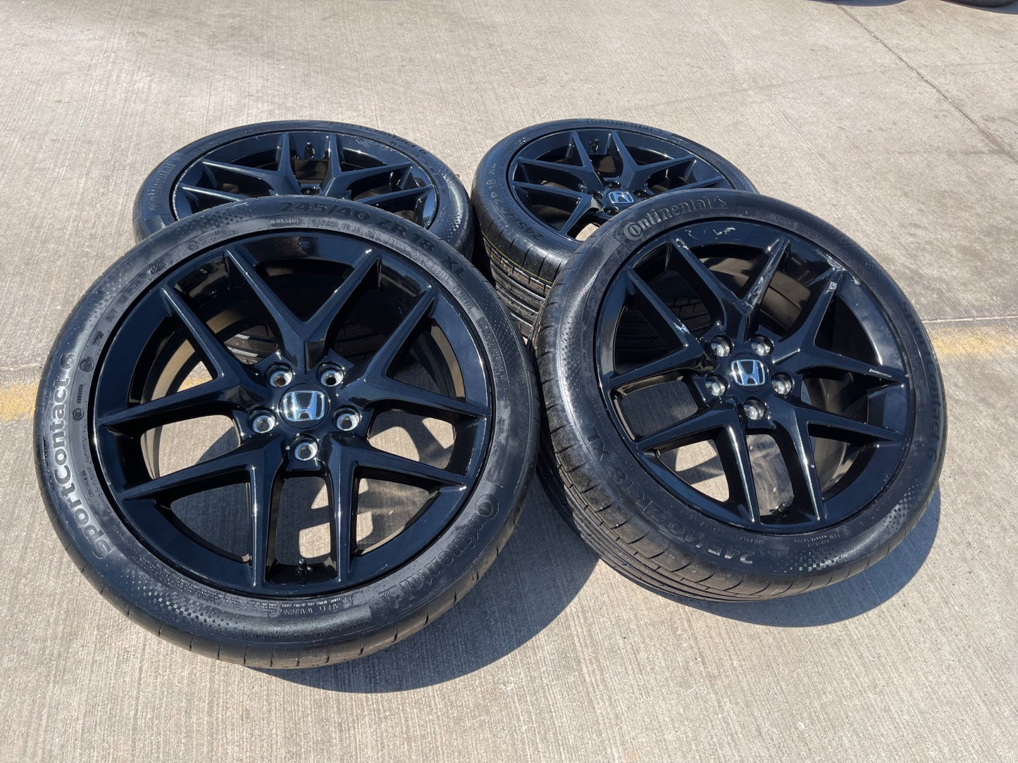 18" Honda Civic wheels rims OEM 10393 H-RV Accord tires CONTINENTAL NEW