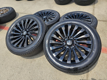 22" Lincoln Navigator OEM 10178 rims wheels BLACK LABEL SET 2021 2023 2026 NEW