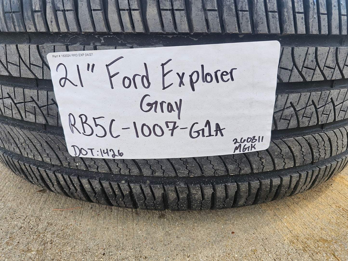 21" Ford Explorer ST OEM rims wheels Lincoln Aviator 2025 2026 2027 PIRELLI NEW