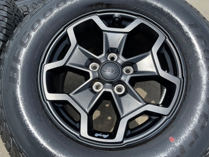 17" Jeep Wrangler RUBICON OEM wheels rims 9237 black 2024 2025 2026 2027 BFG NEW