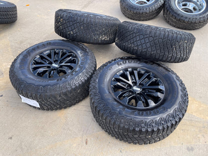 17" Ford F-150 Raptor OEM 96648 rims wheels tires SET GOODYEAR 35"