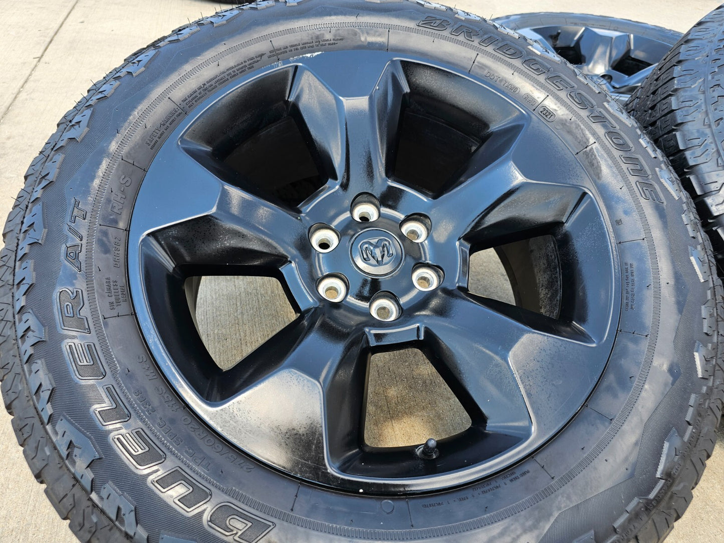 20" Ram 1500 LIMITED Laramie wheel rim black OEM 2675 2722 spare single