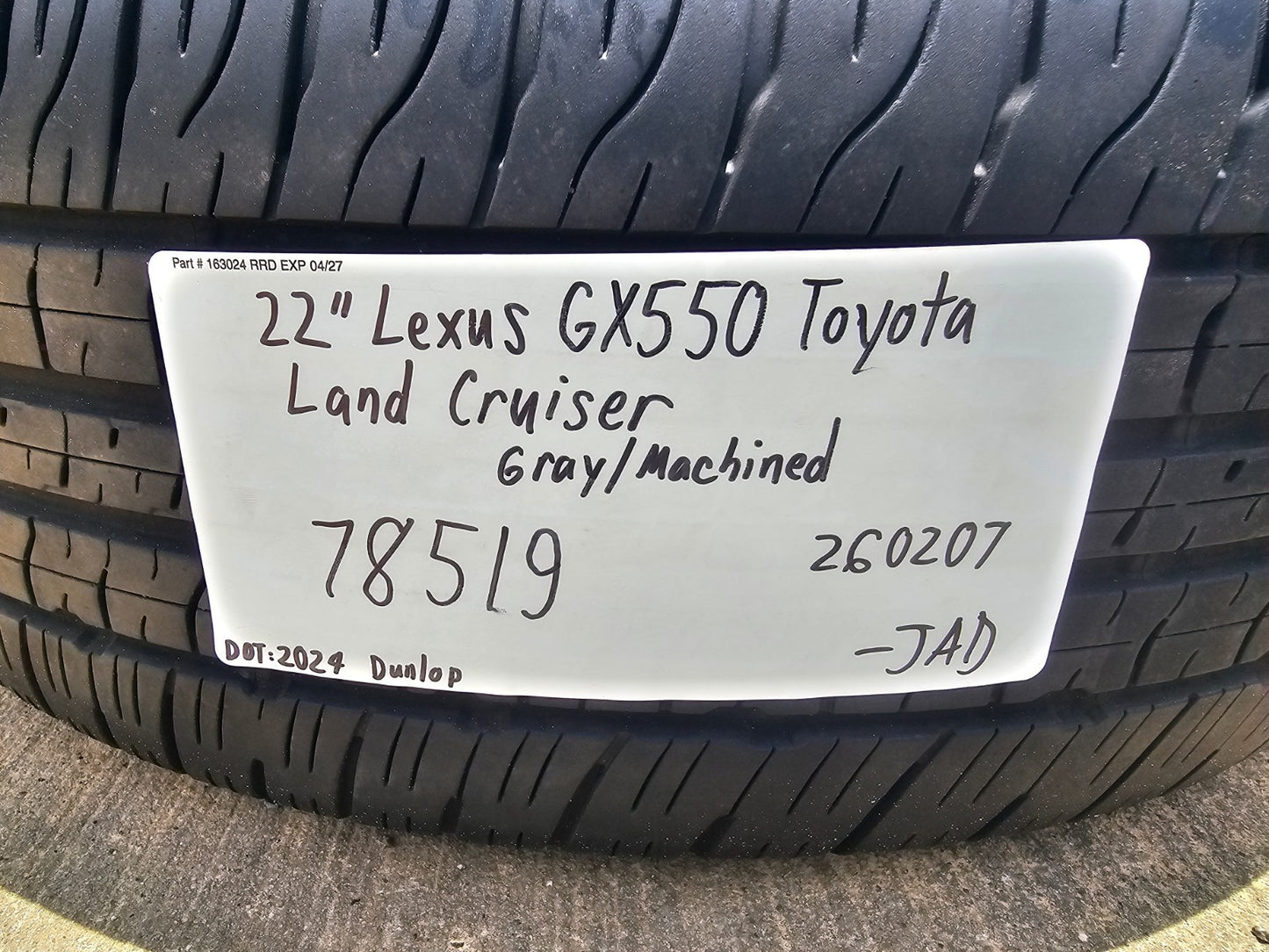 22" Lexus GX550 OEM wheels rims Toyota Land Cruiser Tundra 78519 LX600 2024-2027