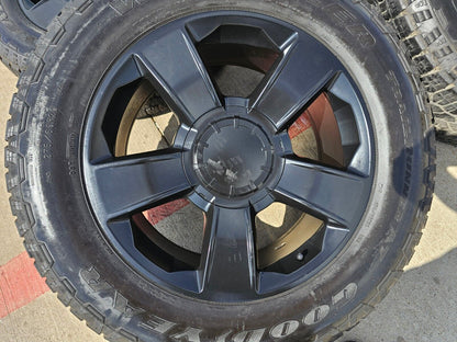 20" Chevy Silverado 1500 Tahoe OEM Replica wheels rims black 2018 2019 2020 5651