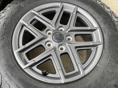 17" Jeep Wrangler Rubicon OEM wheels rims 9324 Gladiator 2025 2026 SET NEXEN NEW