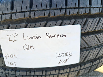 22" Lincoln Navigator OEM 94225 rims wheels BLACK LABEL 2025 2026 MICHELIN NEW