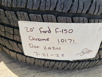 20" Ford F-150 Expedition OEM Lariat chrome rims wheels 10171 tires GOODYEAR