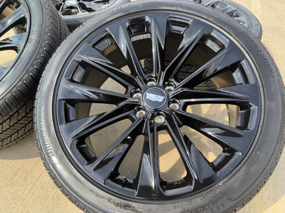 24" Cadillac Escalade V OEM ONYX wheels rims 2023 2024 2025 2026 2027 SET NEW