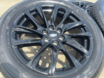 22" Cadillac Escalade OEM Black Onyx wheels rims 4875 Tahoe Silverado 2024 NEW
