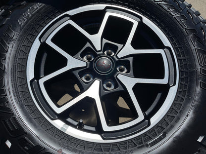 17" Jeep Wrangler Rubicon OEM 95730 9327 wheels rims Gladiator FALKEN AT 33" NEW