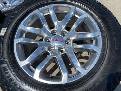 20" GMC Sierra Yukon AT4 Tahoe OEM 5924 wheels rims tires SET MICHELIN