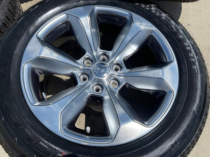 20" Dodge Ram 1500 OEM Laramie Long Horn wheels rims 2681 SET BRIDGESTONE NEW