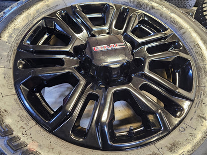 20" GMC Sierra Chevy 2500 OEM 14026 5957 BLACK DIAMOND wheels rims SET
