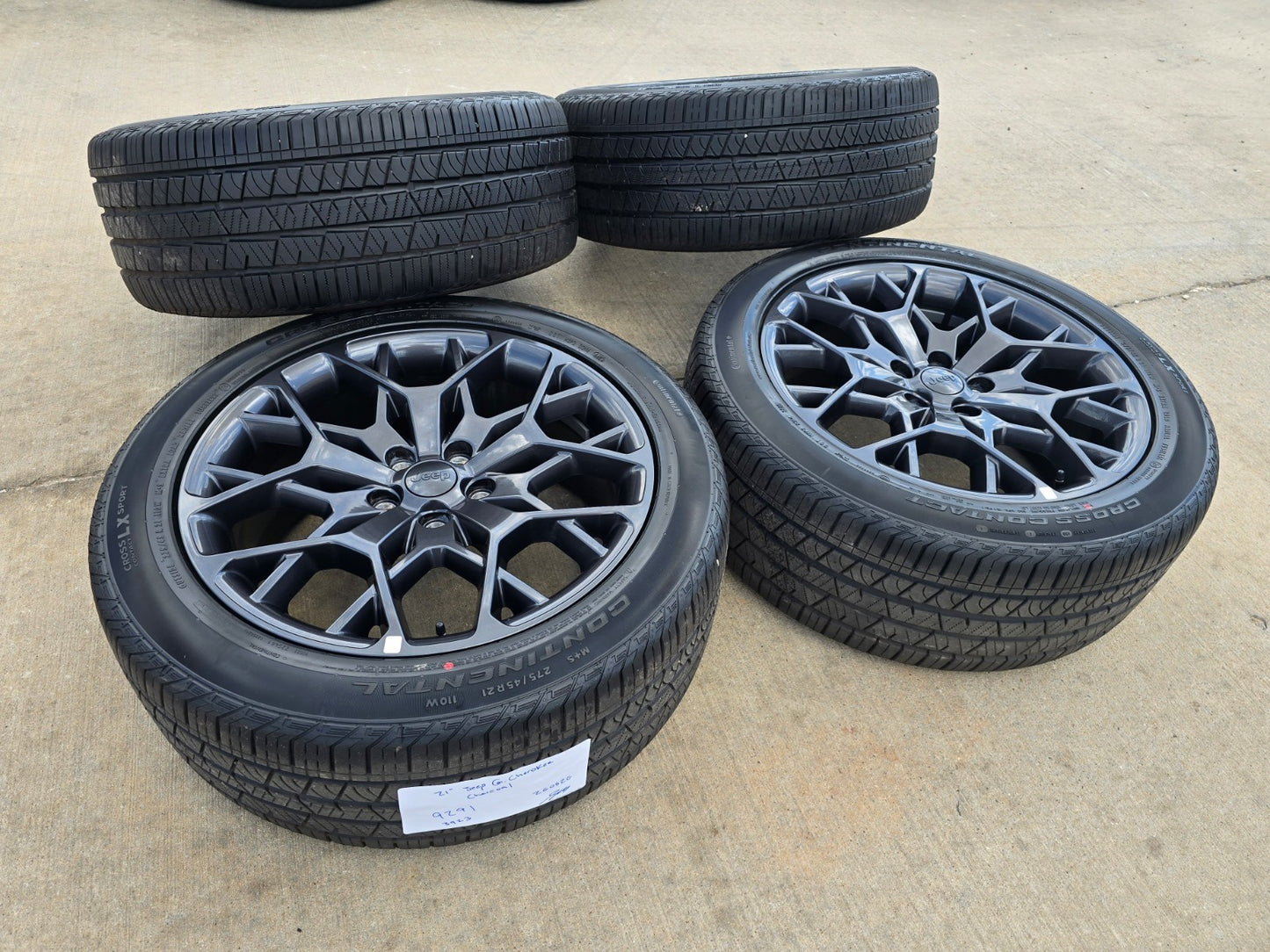 21" Jeep Grand Cherokee L OEM wheels rims 9291 Durango tires DISCOUNTED
